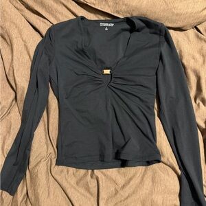Abercrombie & Fitch Bra Free Hardware Long Sleeve Top
